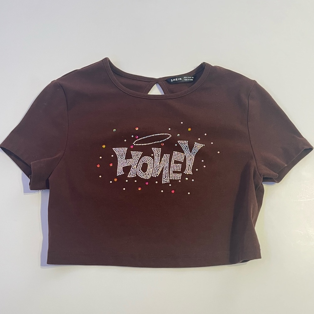 Brown HONEY crop top